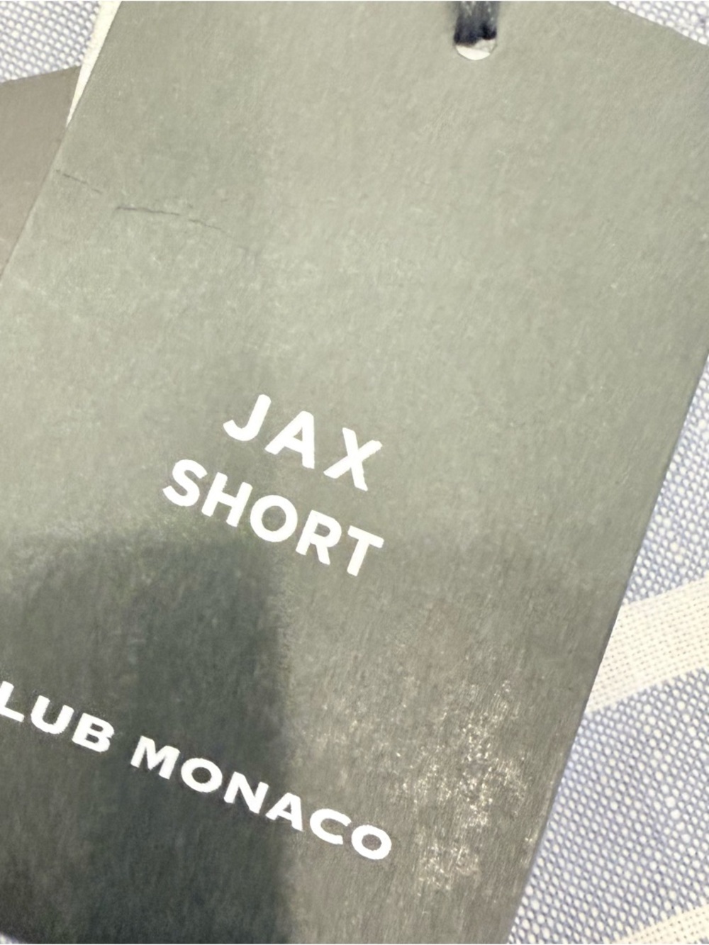 Club Monaco Men’s Jax Shorts Linen Blend Blue White Sz 33 NWT - Picture 13 of 16